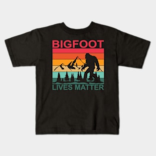 Bigfoot Lives Matter Kids T-Shirt